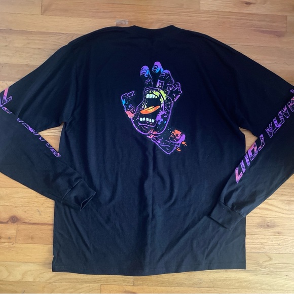 NWOT Santa Cruz Skateboards “Screaming Hand” Graphic Long Sleeve Tee Size XXL - Picture 1 of 5